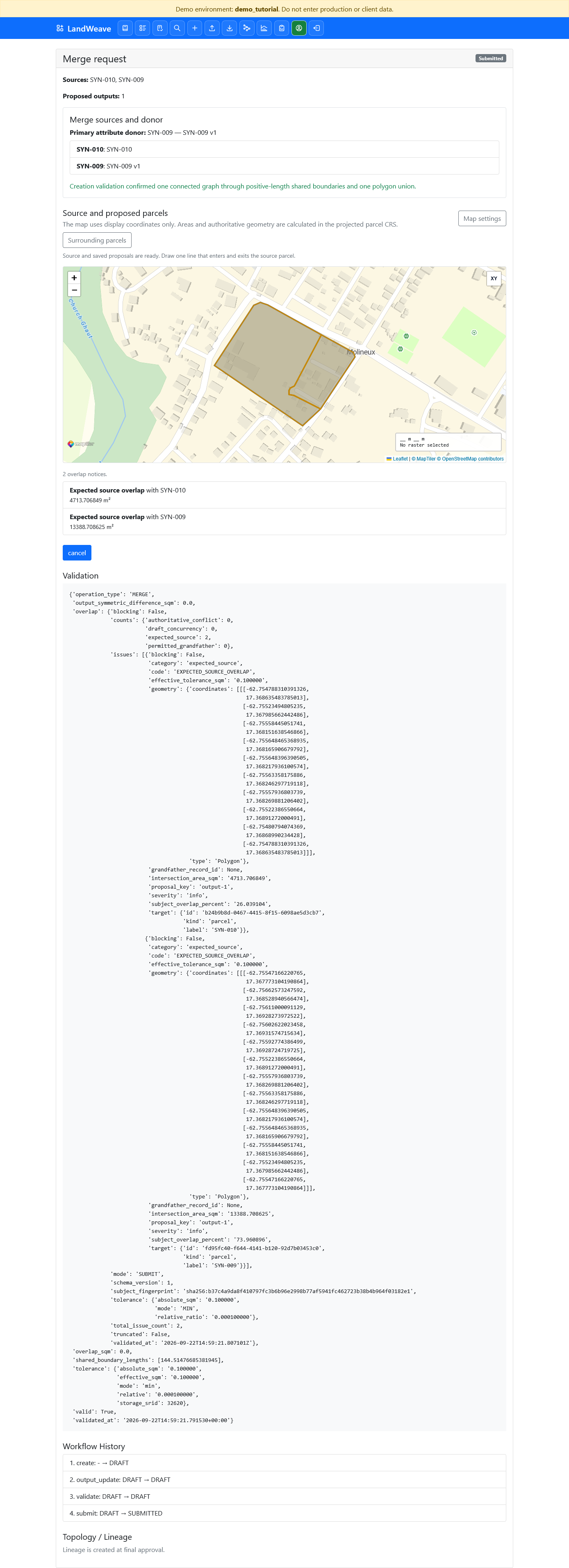 Merge request submitted by the Editor